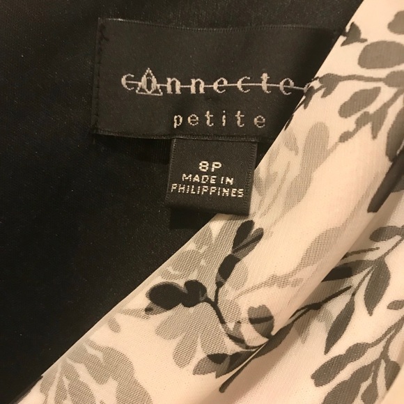 Beautiful Black and White Floral Dress - Picture 3 of 6